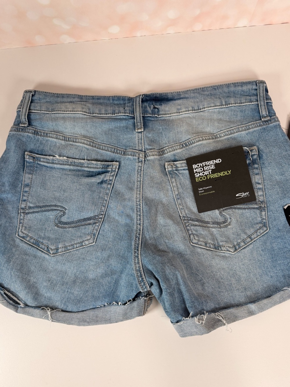 SILVER JEANS Boyfriend Mid-rise Shorts NWT - Picture 9 of 9
